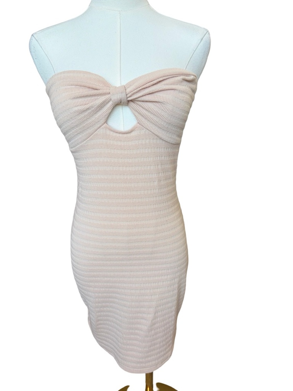 3/$15 Forever 21 Bow & Cutout Bust Strapless Minidress Medium